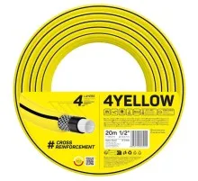 Шланг для поливу Cellfast 4YELLOW 1/2" 20м, 4 шари, до 20 Бар, -10…+50°C (10-500)