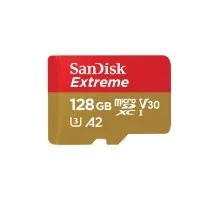 Карта памяти SanDisk 128GB microSD class 10 UHS-I U3 Extreme For Mobile Gaming (SDSQXAA-128G-GN6GN)