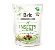 Ласощі для собак Brit Care Dog Crunchy Cracker Insects для імунітету, комахи, кролик і фенхель 200 г (8595602551460)