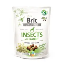 Лакомство для собак Brit Care Dog Crunchy Cracker Insects для иммунитета, насекомые, кролик и фенхель 200 г (8595602551460)