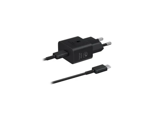 Зарядний пристрій Samsung 25W Power Adapter (w C to C Cable) Black (EP-T2510XBEGEU)