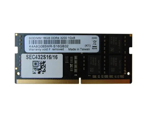 Модуль памяти для ноутбука SoDIMM DDR4 16GB 3200 MHz Samsung (SEC432S16/16)