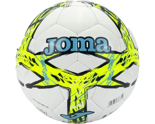 М'яч футбольний Joma Dal III 401412.216 білий, салатовий Уні 5 (8445954786754)