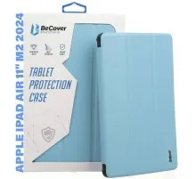Чохол до планшета BeCover Tri Fold Soft TPU Silicone Apple iPad Air 11" M2 2024 Light Blue (711409)