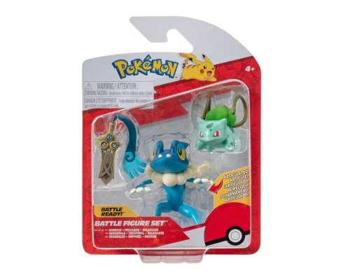 Фигурка Pokemon W19 - Хонэдж, Бульбазавр, Фрогадир (PKW3599)