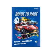 Белый картон Kite A4 Hot Wheels 10 листов (HW24-254)