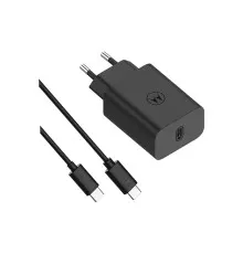 Зарядное устройство Motorola 30W USB-C + cable 1m C-C (SJMC302) (1060546)