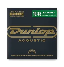 Струни для гітари Jim Dunlop 80/20 Bronze Acoustic Guitar Strings (10-48) (DAB1048)