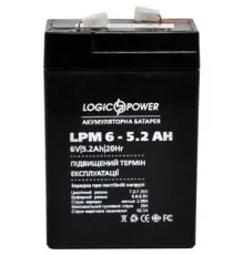 Батарея к ИБП LogicPower LPM 6В 5.2 Ач (4158)