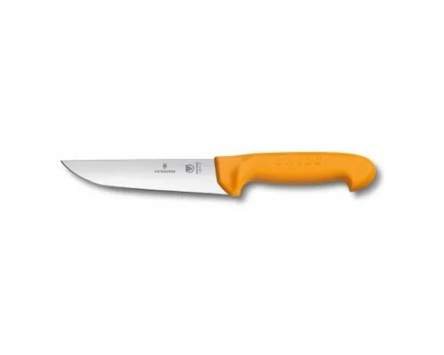 Кухонний ніж Victorinox Swibo, Butcher, широкий, оранжевый, 18 см (5.8421.18)