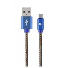 Дата кабель USB 2.0 Micro 5P to AM Cablexpert (CC-USB2J-AMmBM-1M-BL)