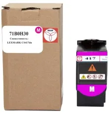 Тонер-картридж BASF Lexmark CS417dn 71B0H30 Magenta (BASF-KT-71B0H30)