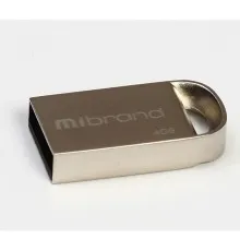 USB флеш накопичувач Mibrand 4GB lynx Silver USB 2.0 (MI2.0/LY4M2S)