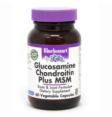 Витаминно-минеральный комплекс Bluebonnet Nutrition Глюкозамин & Хондроитин & МСМ, 60 растительных капсул (BLB1117)