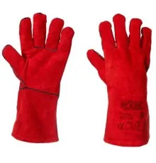 Захисні рукавички Werk замшеві (червоні) з підвіскою (68083)