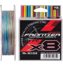 Шнур YGK Frontier X8 Assorted Multi Color 100m 3.0/0.275mm 30lb/13.5k (5545.03.46)