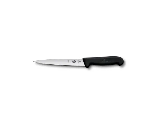 Кухонный нож Victorinox Fibrox Filleting Flexible 18 см Black (5.3703.18)