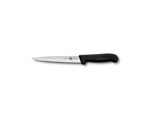 Кухонний ніж Victorinox Fibrox Filleting Flexible 18 см Black (5.3703.18)