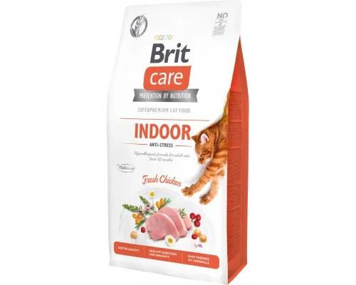 Сухой корм для кошек Brit Care Cat GF Indoor Anti-stress 7 кг (8595602540846)