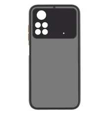 Чохол до мобільного телефона MakeFuture Xiaomi Poco M4 Pro 4G Frame (Matte PC+TPU) Black (MCMF-XPM4P4GBK)