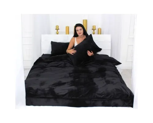 Постільна білизна MirSon Велюр Winter Frost 28-0007 Black Velvet Сімейний (2200004000503)