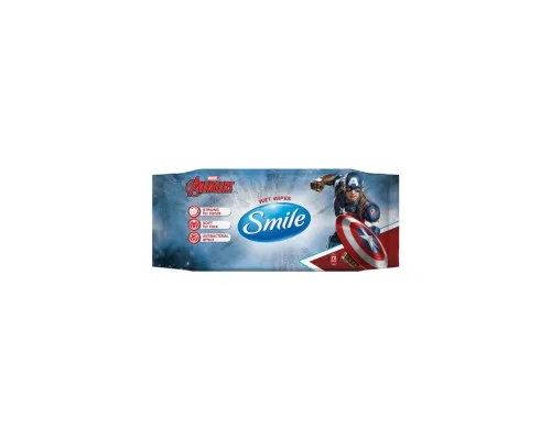 Детские влажные салфетки Smile baby Marvel Antibacterial 72 шт (4823071642254)