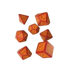 Набор кубиков для настольных игр Q-Workshop Dragon Slayer Red orange Dice Set (7 шт) (SDRS1D)
