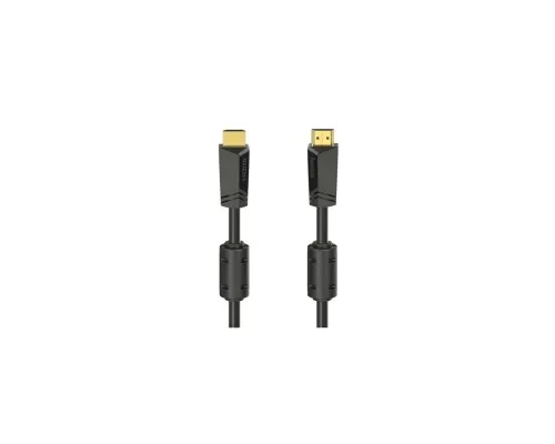 Кабель мультимедійний HDMI to HDMI 10.0m 4K Ethernet Gold Black Hama (00205009)
