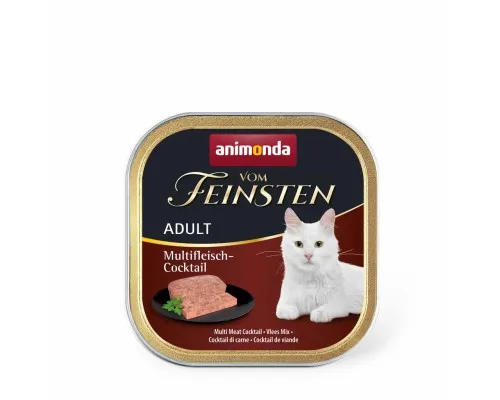 Паштет для кошек Animonda Vom Feinsten Adult Multi Meat Cocktail 100 г (4017721832045)