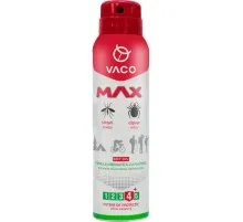Аэрозоль от насекомых Vaco Max от комаров, клещей и мошек Deet 30% с пантенолом 100 мл (5901821952385)