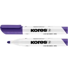 Маркер KORES для белых досок 1-3 мм, фиолетовый (K20836)