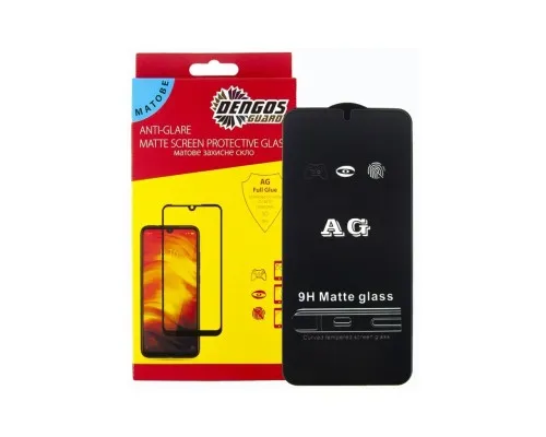 Скло захисне Dengos Full Glue Matte Samsung Galaxy A14/M14 (black) (TGFG-MATT-43)