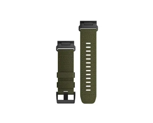 Ремінець до смарт-годинника Garmin Tactix 7, 26mm QuickFit, Ranger Green Nylon (010-13010-10)