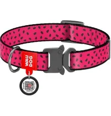Нашийник для тварин WAUDOG Nylon "Кавун" металічна пряжка-фастекс М (5146)