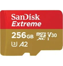 Карта памяти SanDisk 256GB microSD class 10 UHS-I U3 Extreme For Mobile Gaming (SDSQXAV-256G-GN6GN)