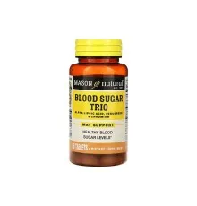 Антиоксидант Mason Natural Баланс сахара в крови, Blood Sugar Trio, 60 таблеток (MAV-16375)