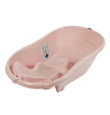 Ванночка Ok Baby с анатомической горкой и термодатчиком (розовый) (38231400)