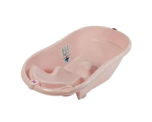 Ванночка Ok Baby с анатомической горкой и термодатчиком (розовый) (38231400)
