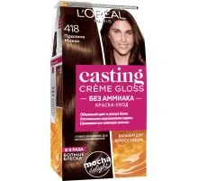 Фарба для волосся L'Oreal Paris Casting Creme Gloss 418 - Праліне Мокко 120 мл (3600523979684)