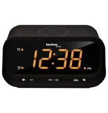 Настільний годинник Technoline WT477 Wireless Mobile Charging Black (DAS302477)