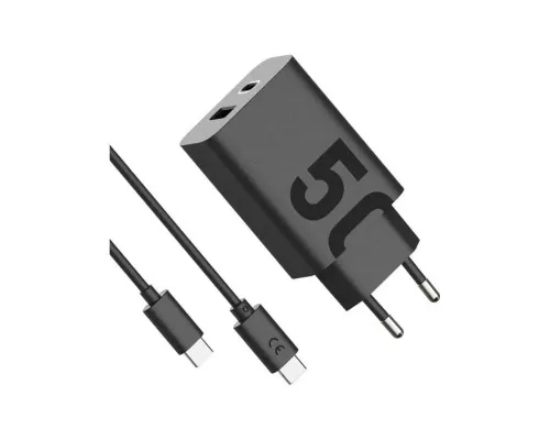 Зарядное устройство Motorola 50W U+C + cable USB-C (SJMC502) (1060545)