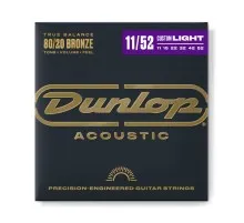 Струни для гітари Jim Dunlop 80/20 Bronze Acoustic Guitar Strings (11-52) (DAB1152)