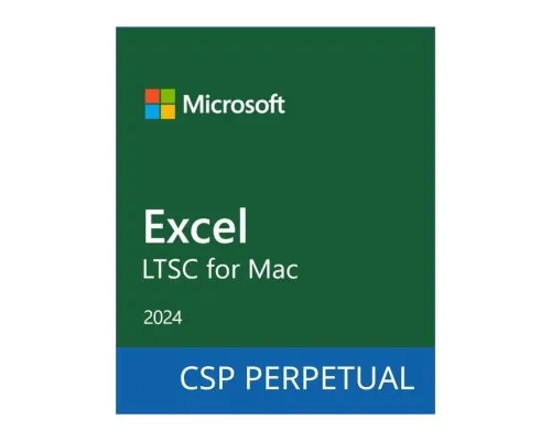 Офісний додаток Microsoft Excel LTSC for Mac 2024 Commercial Software, Perpetual (DG7GMGF0PN5G_0001)