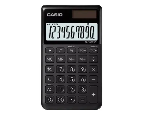Калькулятор Casio SL-1000SC-BK-W-EP, чорний (CALC-CAS-SL-1000SC-B)