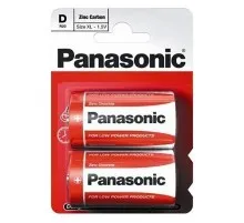 Батарейка Panasonic D R20 RED ZINK * 2 (R20REL/2BPR)