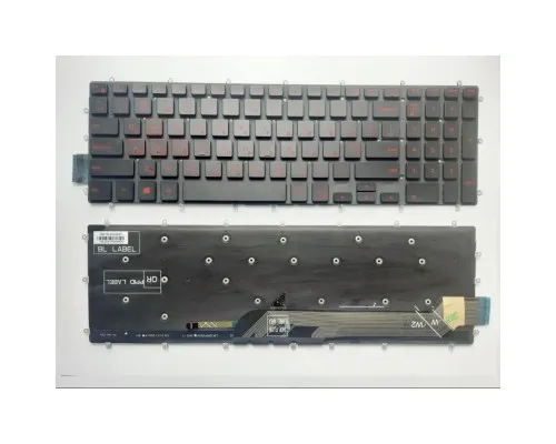 Клавиатура ноутбука Dell Inspiron Gaming 15-7566/7577 черн.без рамки/с подсв. US (A43465)