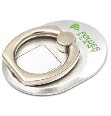 Тримач для смартфонів PowerPlant с кольцом, серебристый (CA910304)