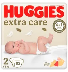 Підгузки Huggies Extra Care 2 (3-6 кг), 82 шт (5029053578088)