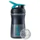 Шейкер спортивний BlenderBottle SportMixer 590ml Black/Teal ORIGINAL (SM 20oz Black/Teal)