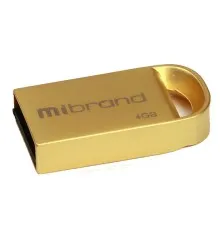 USB флеш накопитель Mibrand 4GB lynx Gold USB 2.0 (MI2.0/LY4M2G)